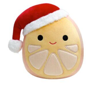 🎅 Squishmallows Orin the Orange 8” Christmas Holiday Plush with‎ Santa Hat NWT